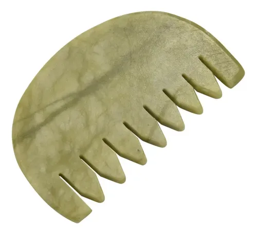 – Peine De Madera Guasha, De Jade Natural, Para El Cuidado =