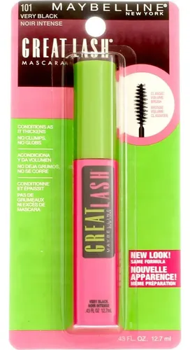Rímel Maybelline Great Lash, Very Black, Pack 4