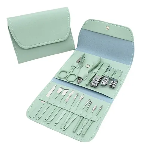 Set 16 Piezas De Manicura Pedicura Gadnic Higiene Personal