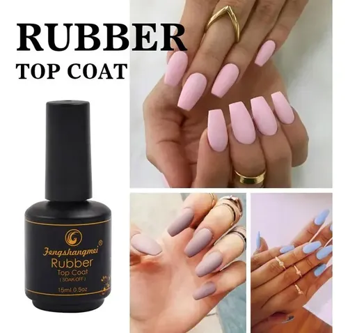 Esmalte Semipermanente Rubber Top Coat 15ml
