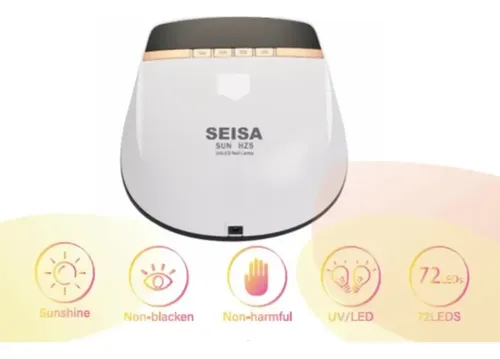 Sun Hz5 Cabina De Uñas De 72 Leds Principiante Y Profesional
