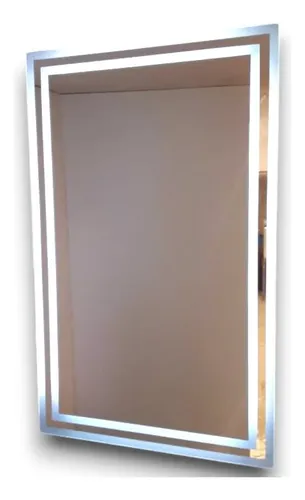 Espejo Luz Led 50×70 Cm Guarda Esmerilada Baño. Con Touch