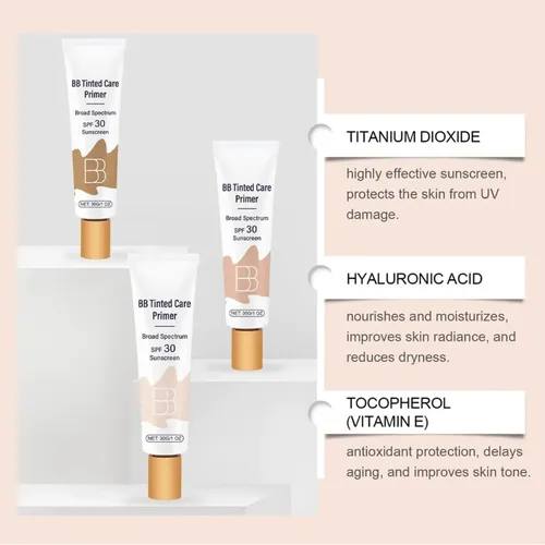 M Crema Hidratante Con Color Blur Cream Con Spf, Base Para Y