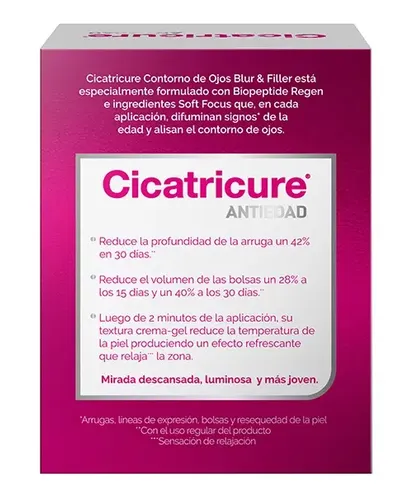 Cicatricure Crema Antiedad Contorno De Ojos Blur&filler 15g Momento de aplicación Día/Noche Tipo de piel Normal
