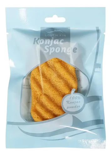 Esponja De Limpieza De Cuerpo Soplo De Cúrcuma Amarilla