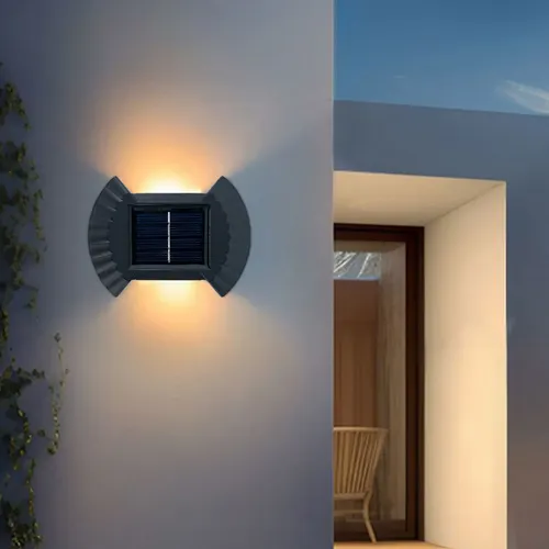 Espejo De Pared O Que Emite 8 Luces Solares Hacia Arriba Y H