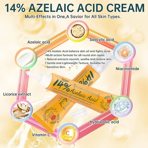 Bechoicen Crema De Acné De Ácido Azelaico Al 14