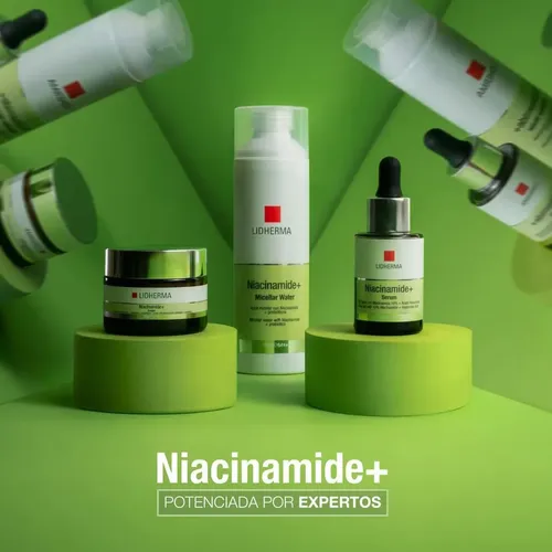 Niacinamide+ Cream Niacinamida 4% + Prebióticos Lidherma Momento de aplicación Día/Noche Tipo de piel Todo tipo de piel
