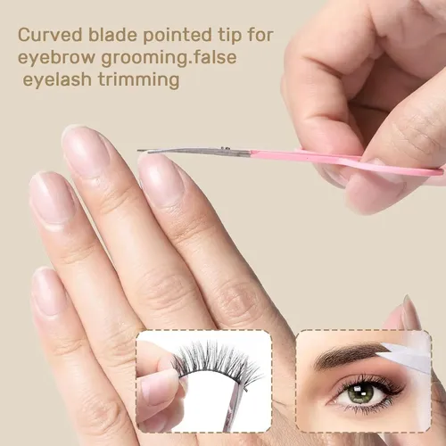 Set De 10 Pinzas De Precisión Kingmas Para Cejas Y Vello
