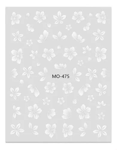 Pegatinas 3d De Flores Para Uñas Diseño Floral Sencillo .