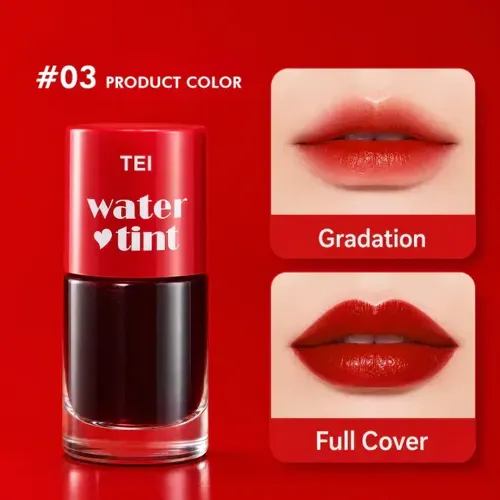 Water Tint Labial Tei Efecto Tinta Mate Larga Duración