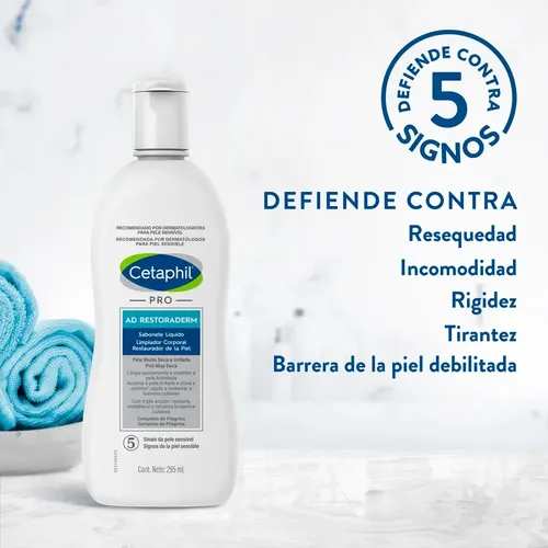 Limpiador Corporal Restaurador de la Piel Cetaphil Pro Ad Restoraderm para Pieles Atópicas