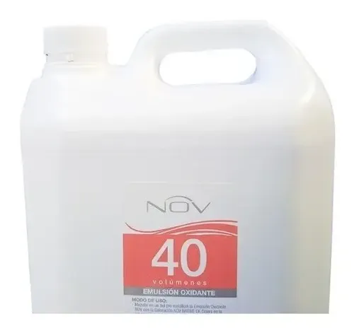 Agua Oxigenada Nov Oxidante Crema Pelo 40vol Bidón 5 Lts Tono 40 Volumenes