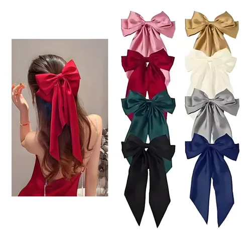 As Moños Para Cabello Lazos Grandes Elegantes Accesorios Xz Rojo 34379496