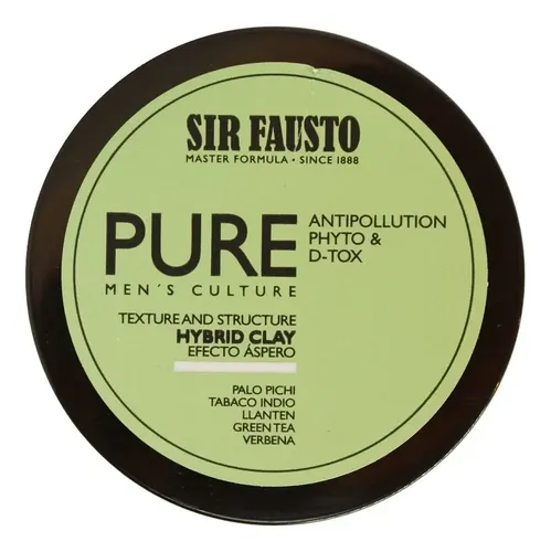 Sir Fausto Pure Hybrid Clay Cera Detox Efecto Áspero 100ml