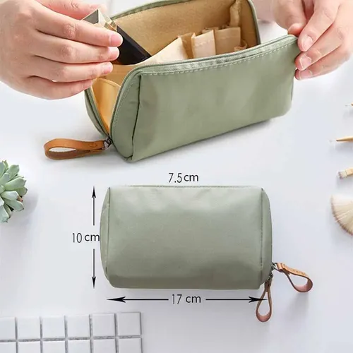 Bolsa De Maquillaje De Viaje Para Mujer Con Compartimentos