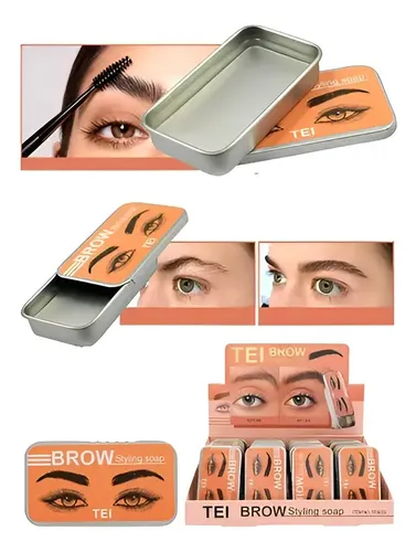 Cera Jabón Para Cejas Con Cepillo Laminado Waterproof Larga Color Transparente