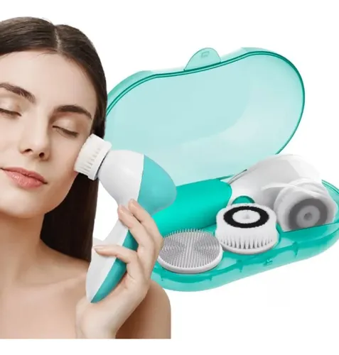 Cepillo Eléctrico Masajeador Facial 3 En 1 A Pilas