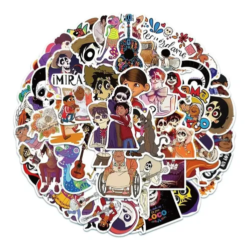 X* Coco – Set 50 Stickers / Calcomanias / Pegatinas