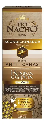 Acondicionador Tío Nacho Henna Egipcia Anti Canas Anti Caída