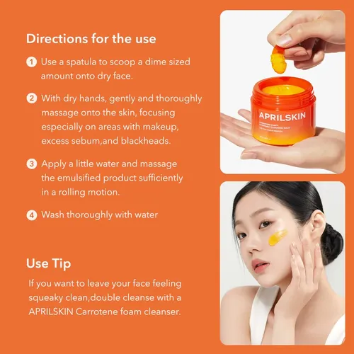 Desmaquillante Aprilskin Carrotene Ipmp Hydromelt 90ml Vegan