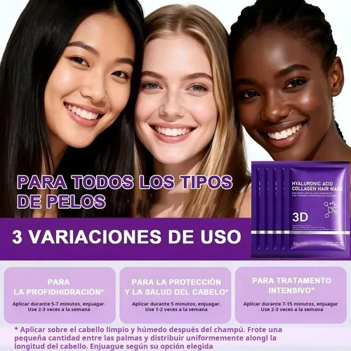 Mascarilla Capilar Zaidoc 5 Ampollas De Ácido Hialurónico Y