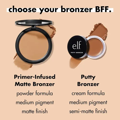 Bronceador En Polvo E.l.f. 9.92g Infundido Con Primer Mate