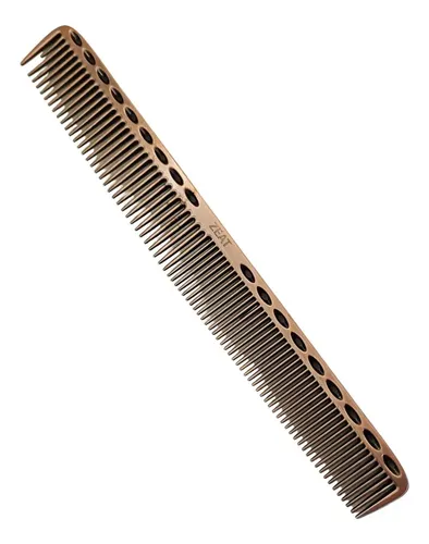 Peine Profesional De Metal Antiestático Para Peluquería Zeat Color Dorado oscuro