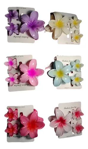 Broche De Pelo Flor Hawaiano