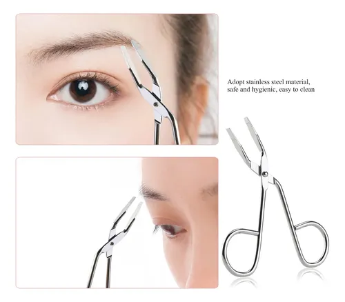 Pinzas Para Cejas, Herramienta Facial Cosmética, Plata, 1 Un
