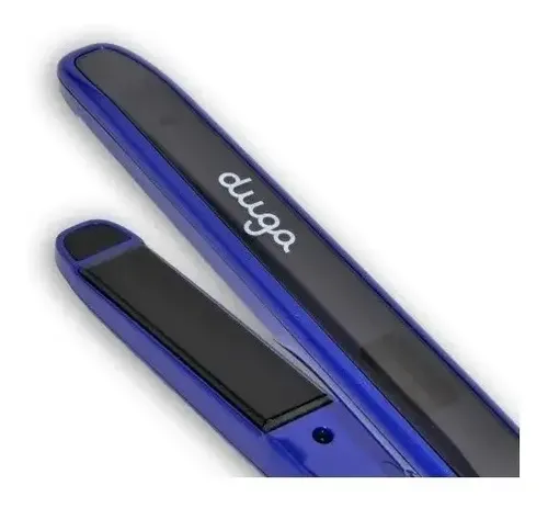Planchita Para Pelo Duga D103 Cerámica Tourmaline Color Azul