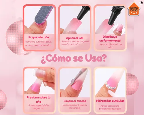 Kit Uñas Esculpidas Soft Gel Manicura Profesional Completo