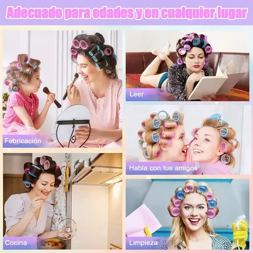 Más Vendido 48 Unidades Hair Rulo Tubos Plástica Más Vendido