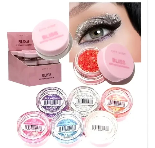 Glitter Eyeshadow Ojos Labios Cuerpo Pelo City Girl Color Radiant 05