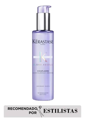 Kérastase Blond Absolu Cicaplasme Sérum Termoprotector para Cabello Rubio, Teñido o Decolorado, Sin Enjuague, con Filtro UV, Protege, Nutre y Controla el Frizz, 150 ml