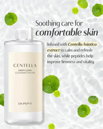 Agua Limpiadora Micelar Dr.pepti Centella 400 Ml