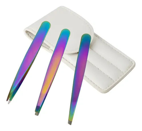 Pinzas Profesionales Para Cejas Con Estuche Almacenamiento