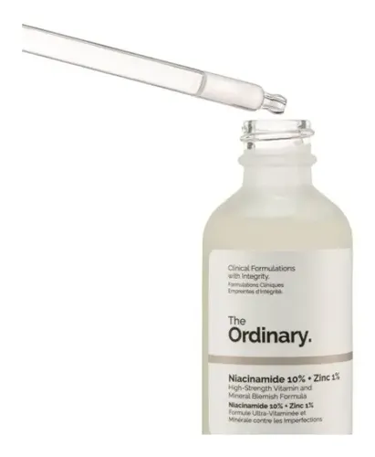Sérum Niacinamida 10% + zinc 1% The Ordinary día/noche para todo tipo de piel de 60mL/60g +15 años