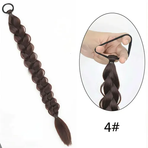 Cola De Caballo Postiza Trenzada Extensiones De Cabello 60cm