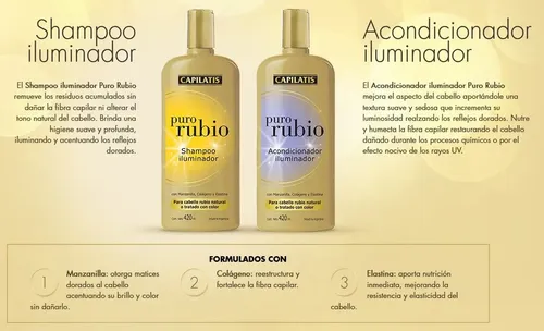 Acondicionador Capilatis Puro Rubio Con Manzanilla- Colageno