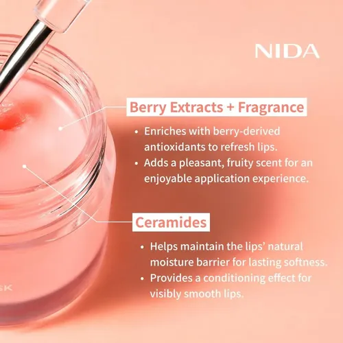 Máscara Labial Noche Nida Very Berry 2uds