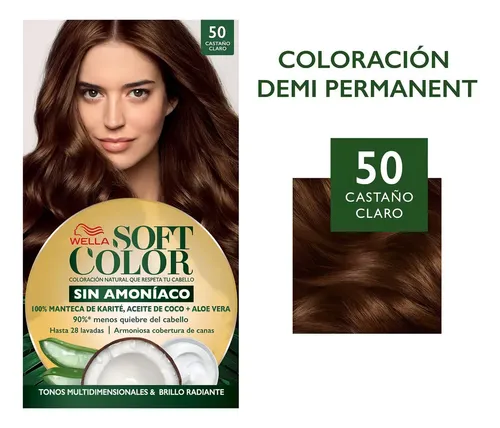 Soft Color Kit De Tintura Semipermanente 50 Castaño Claro
