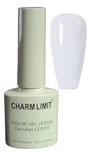 Esmalte Semi Via Lactea Blanco Uvled 7ml Marca Charm Limit