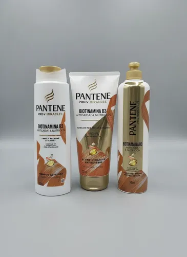 Pantene Combo Biotina Shampo+aco+crema Peinar