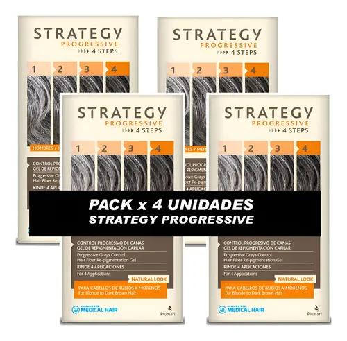 Strategy Gel De Repigmentación Capilar Para Canas 4 Steps