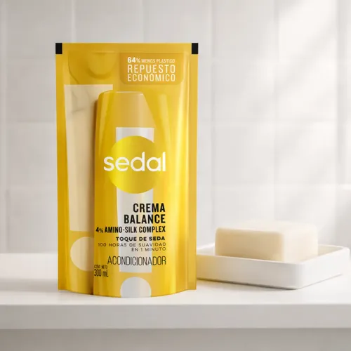 Acondicionador Sedal Crema Balance 300ml Repuesto Doypack