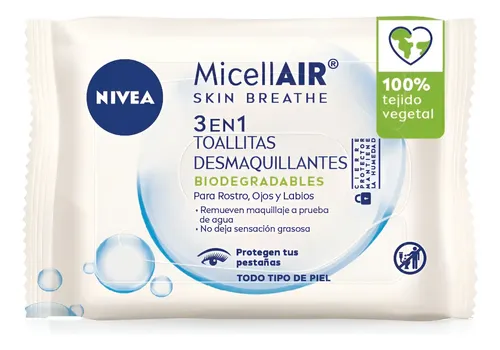 Toallitas Desmaquillantes Nivea Micelar X 25 Unidades