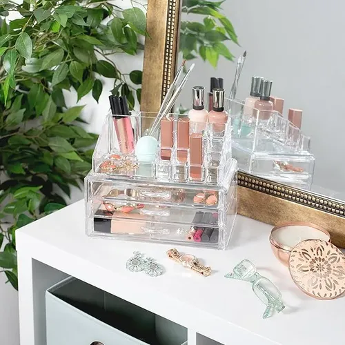 Organizador Acrílico De Maquillajes Y Cosmeticos Con Cajones