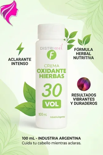 Pack Crema Oxidante Frilayp 30 Vol X100ml X 24/uni Tono 3/0
