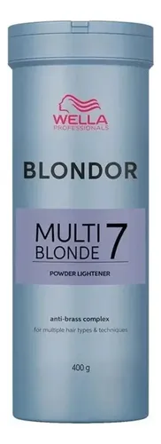 Wella Polvo Decolorante Blondor Aclara 7 Tonos 400g Azul Cs